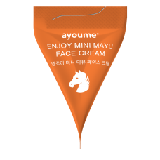 Крем для лица с лошадиным маслом, пептидами и церамидами Ayoume Enjoy Mini Mayu Face Cream 